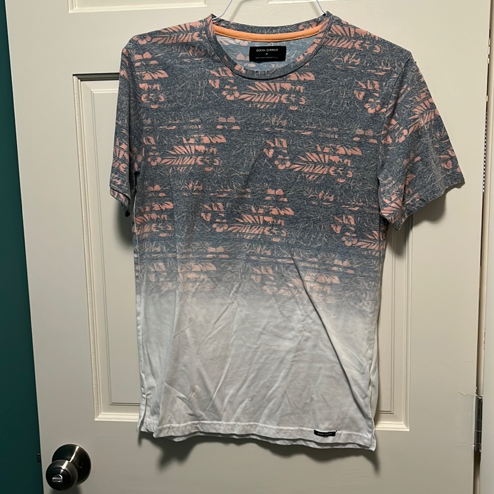 Ocean Current Faded Out Hawaiian T Shirt